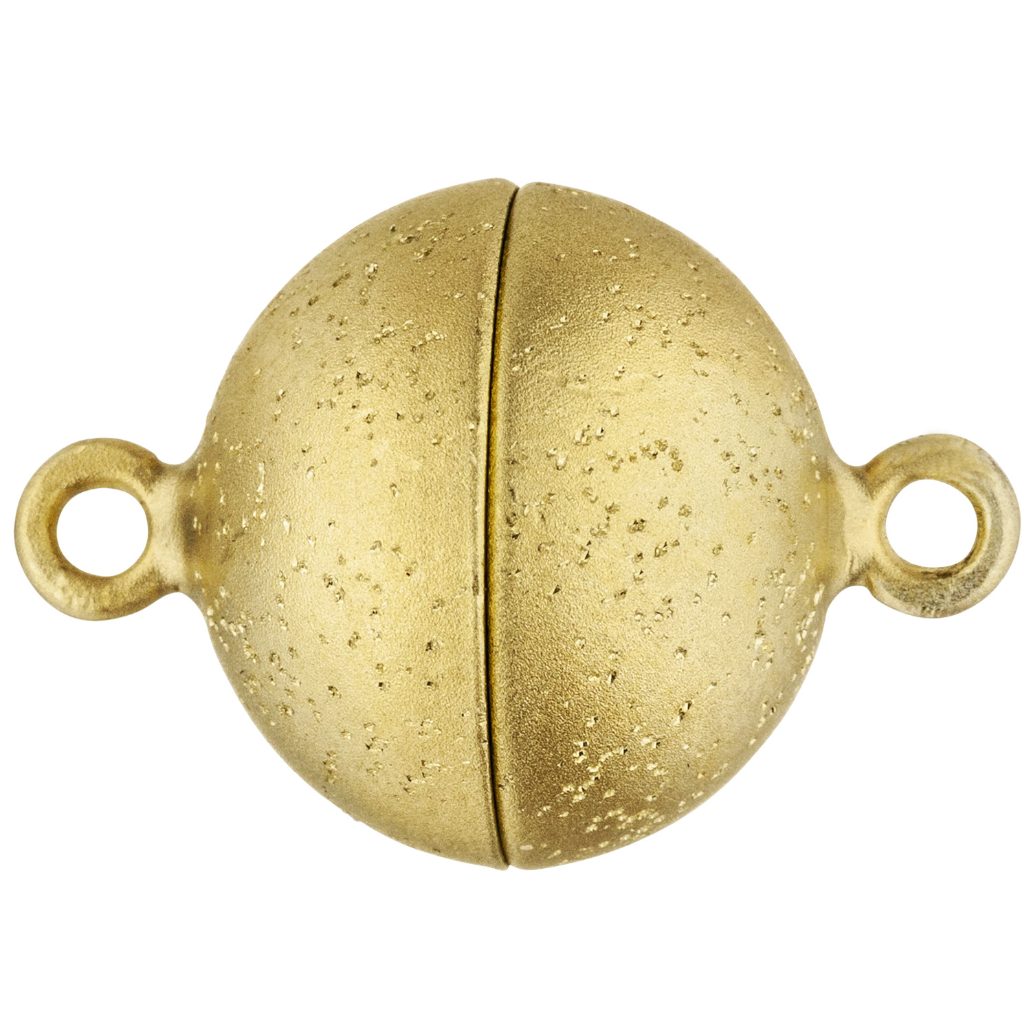 Magnet-Schlie�e 585 Gold Gelbgold mattiert