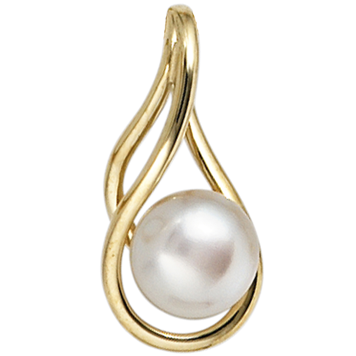 Anhnger 585 Gold Gelbgold 1 Swasser Perle
