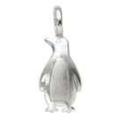 Kinder Anhnger Pinguin 925 Sterling Silber rhodiniert mattiert Kinderanhnger