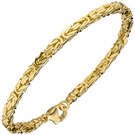 Knigsarmband 585 Gold Gelbgold massiv 19 cm Armband Goldarmband