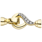 Schliee 585 Gold Gelbgold 10 Diamanten Brillanten Kettenverschluss