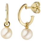 Ohrhnger 585 Gold Gelbgold 2 Swasser Perlen Ohrringe Perlenohrringe