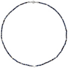 Halskette Kette mit Safir-Rondell und Hmatin 43 cm