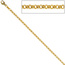 Erbskette 585 Gelbgold massiv 2,5 mm 45 cm Gold Kette Halskette Goldkette