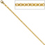 Erbskette 585 Gelbgold massiv 2,5 mm 50 cm Gold Kette Halskette Goldkette