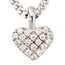 Anhänger Herz 585 Gold Weißgold 19 Diamanten Brillanten Diamantenanhänger