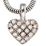 Anhnger Herz 585 Gold Weigold 19 Diamanten Brillanten Diamantenanhnger