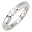 Damen Ring 585 Gold Weißgold 1 Diamant Brillant 0,16ct. Diamantring Weißgoldring