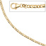 Halskette Kette 333 Gold Gelbgold massiv 45 cm Goldkette Karabiner