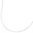 Collier Halskette Seide weiss 42 cm, Verschluss 925 Silber Kette