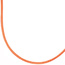 Collier Halskette Seide orange 42 cm, Verschluss 925 Silber Kette