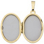 Medaillon oval 585 Gold Gelbgold 1 Lagen Kamee Blumen Anhänger zum Öffnen