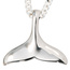 Anhänger Walfischflosse 925 Sterling Silber rhodiniert
