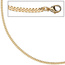 Panzerkette 333 Gelbgold massiv 2,6 mm 60 cm Gold Kette Halskette Goldkette