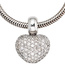 Anhänger Herz 585 Gold Weißgold 107 Diamanten Brillanten Herzanhänger