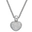 Anhänger Herz 585 Gold Weißgold 107 Diamanten Brillanten Herzanhänger