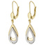 Ohrhänger 585 Gold Gelbgold Weißgold bicolor 2 Diamanten Brillanten Ohrringe