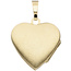 Medaillon Herz 585 Gold Gelbgold mattiert Anhänger zum Öffnen