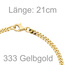 Panzerarmband 333 Gelbgold massiv 21 cm Gold Armband Goldarmband Karabiner