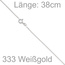 Panzerkette 333 Weißgold 1,7 mm 38 cm Gold Kette Halskette Weißgoldkette