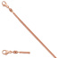 Panzerkette 585 Rotgold 2,0 mm 45 cm Gold Kette Halskette Rotgoldkette Karabiner