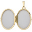 Medaillon oval 333 Gold Gelbgold mattiert Anhänger zum Öffnen