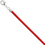 Collier Halskette Seide rot 2,8 mm 42 cm, Verschluss 925 Silber Kette