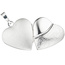 Medaillon Herz 925 Sterling Silber eismatt Anhänger zum Öffnen