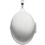 Medaillon oval für 2 Fotos 925 Sterling Silber matt Anhänger zum Öffnen