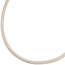 Collier Halskette Seide beige 2,8 mm 42 cm, Verschluss 925 Silber Kette