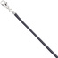 Collier Halskette Seide grau 2,8 mm 42 cm, Verschluss 925 Silber Kette