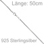 Venezianerkette 925 Sterling Silber 1,6 mm 50 cm Halskette Kette Karabiner