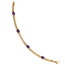 Armband 585 Gold Gelbgold 19 cm 4 Amethyst-Chabochons lila violett Goldarmband