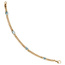 Armband 585 Gold Gelbgold massiv 19 cm 4 Blautopase hellblau blau Goldarmband