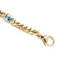 Armband 585 Gold Gelbgold massiv 19 cm 4 Blautopase hellblau blau Goldarmband