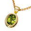 Anhnger oval 585 Gold Gelbgold 1 Peridot grn Goldanhnger