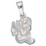 Kinder Anhänger Engel Schutzengel 925 Sterling Silber mattiert Kinderanhänger