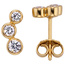 Ohrstecker 333 Gold Gelbgold 6 Zirkonia Ohrringe Goldohrstecker