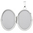 Medaillon oval 925 Sterling Silber eismatt Anhänger zum Öffnen