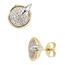 Ohrstecker 585 Gold Gelbgold Weigold bicolor 60 Diamanten Brillanten Ohrringe