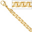 Garibaldiarmband 585 Gold Gelbgold massiv 19 cm Armband Goldarmband