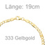 Armband 333 Gold Gelbgold 19 cm Goldarmband Karabiner