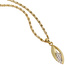 Anhänger 333 Gold Gelbgold bicolor mit 22 Zirkonia Goldanhänger