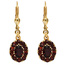 Boutons 375 Gold Gelbgold 22 Granate rot Ohrringe Ohrhänger Granatohrringe