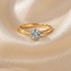 Damen Ring 585 Gold Gelbgold 1 Aquamarin hellblau blau Aquamarinring