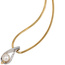 Anhänger 585 Gold Weißgold Gelbgold bicolor 1 Süßwasser Perle 10 Diamanten