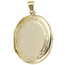 Medaillon oval 585 Gold Gelbgold Anhänger zum Öffnen