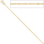 Singapurkette 585 Gelbgold 1,8 mm 45 cm Gold Kette Halskette Goldkette Federring