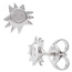Kinder Ohrstecker Sonne 925 Sterling Silber teil matt Ohrringe Kinderohrringe