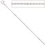 Ankerkette 333 Weißgold 1,6 mm 50 cm Gold Kette Halskette Weißgoldkette